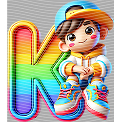 Cartoon letters-CL 656